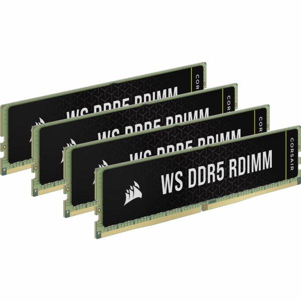 CORSAIR WS DDR5 5600MHz RDIMM 128GB (4x32GB) CL40-40-40-77 1.25V AMD EXPO & Intel XMP ECC Memory