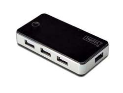 DIGITUS USB 2.0 7-Port Hub black incl. ext. Power Supply 5V , 1m