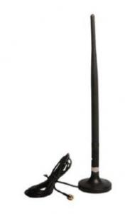 WLAN Antenna 5dBi Omni 2.4GHz Indoor SMA-RP 50cm cable magnet