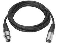 XLR M/F cable 1m  Black