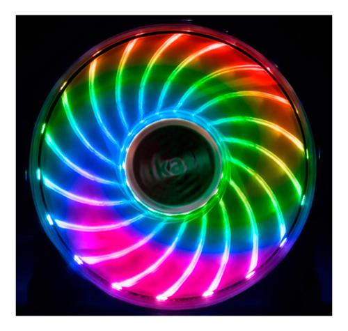 AKASA Vegas X7 120 mm RGB LED-tuuletin