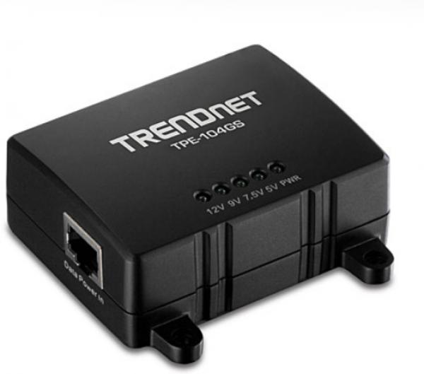 TRENDnet TPE-104GS GIGABIT POWER OVER ETHERNET PoE splitter - 48 V - output connectors: 1