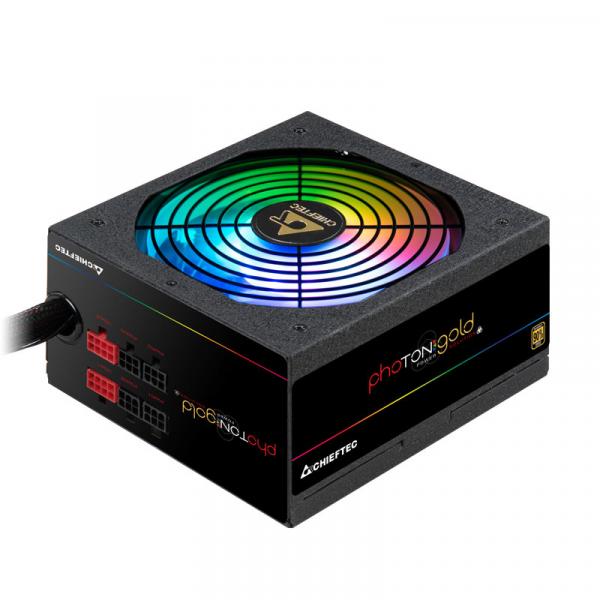 CHIEFTEC Photon RGB - 650W - 80 Plus Gold - Semi-modulaarinen ATX-virtalähde