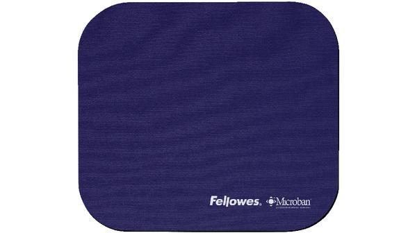 FELLOWES MOUSE PAD WITH MICROBAN - NAVY Blue