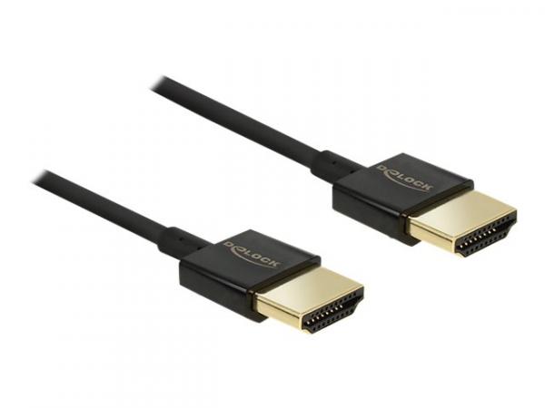 Delock Cable High Speed HDMI with Ethernet - HDMI-A male > HDMI-A male