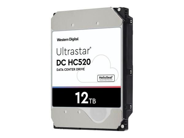 WD Ultrastar DC HC520 HUH721212ALN604 - Hard drive - 12 TB - internal - 3.5" - SATA 6Gb/s - 7200 rpm - buffer: 256 MB