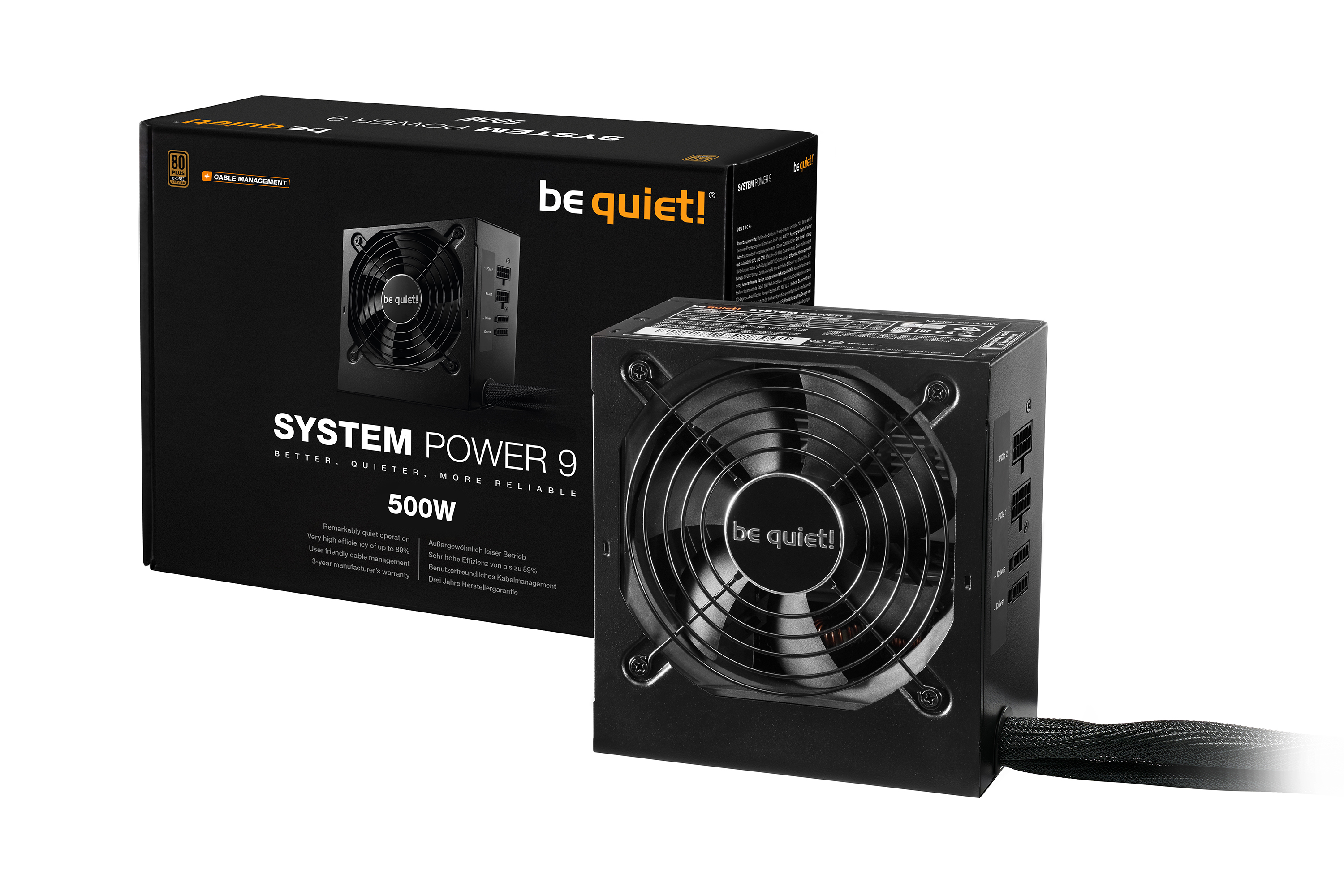 be quiet! SYSTEM POWER 9 - 500W (Semi modular)