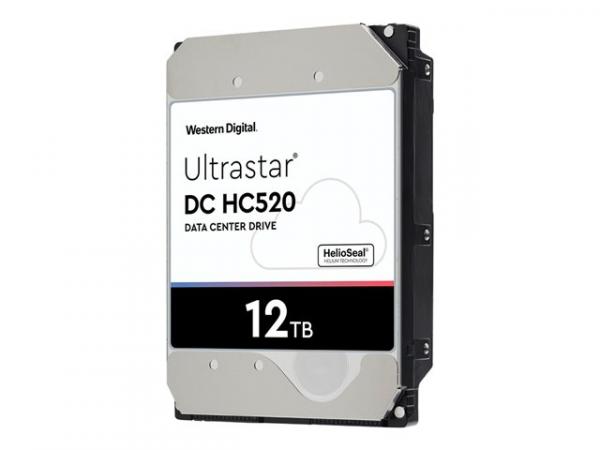 WD Ultrastar DC HC520 HUH721212ALE601 - Kiintolevyasema - salattu - 12 Tt - sisäinen - 3.5" - SATA 6Gb/s - 7200 kierrosta/min - puskuri: 256 MB - Self-Encrypting Drive (SED), TCG Encryption, Bulk Data Encryption (BDE)
