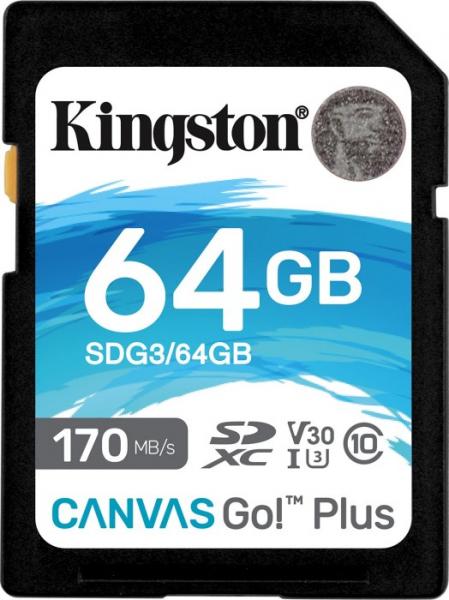 KINGSTON 64GB SDXC Canvas Go Plus 170R