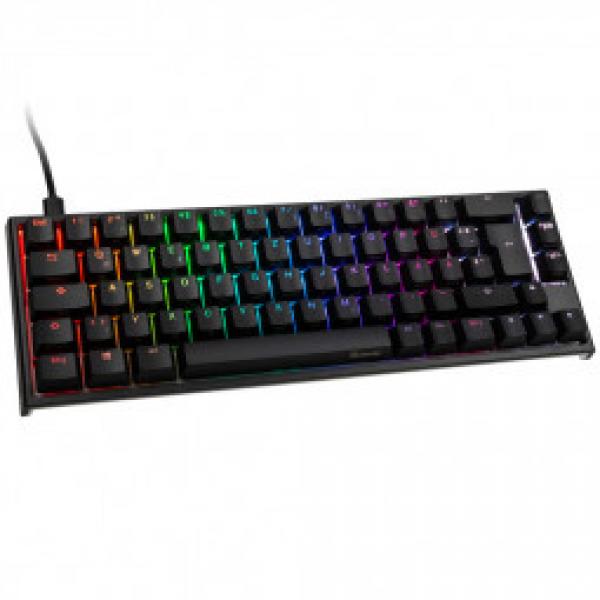 Ducky ONE 2 SF Gaming Tastatur, MX-Brown, RGB LED - musta. Saksalainen layout.