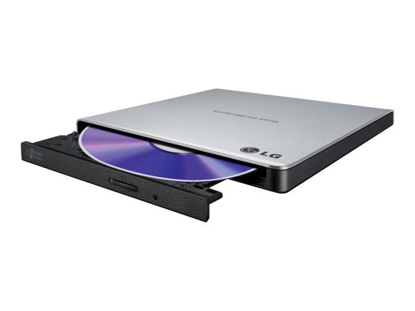 LG Slim Ulkoinen DVD-RW asema 9.5mm Retail Silver, USB