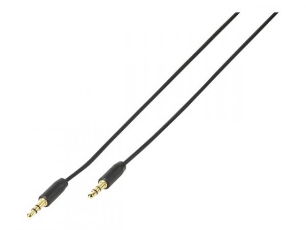 VIVANCO Audio 3.5mm flat cable Gold 1m