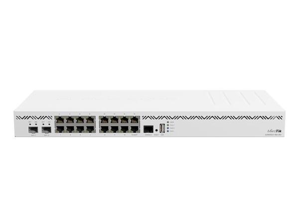 Mikrotik CCR2004-16G-2S+, Ethernet WAN, 16 Gigabit Ethernet, valkoinen