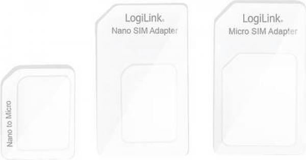 LogiLink Dual SIM Card Adapter SIM-kortti adapterisetti