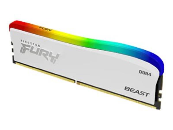 Kingston 8GB 3200MT/s DDR4 CL16 DIMM FURY Beast White RGB SE