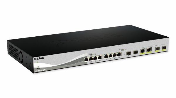 D-LINK DXS-1210-12SC 10 Gigabit Ethernet Smart Managed Switch, black