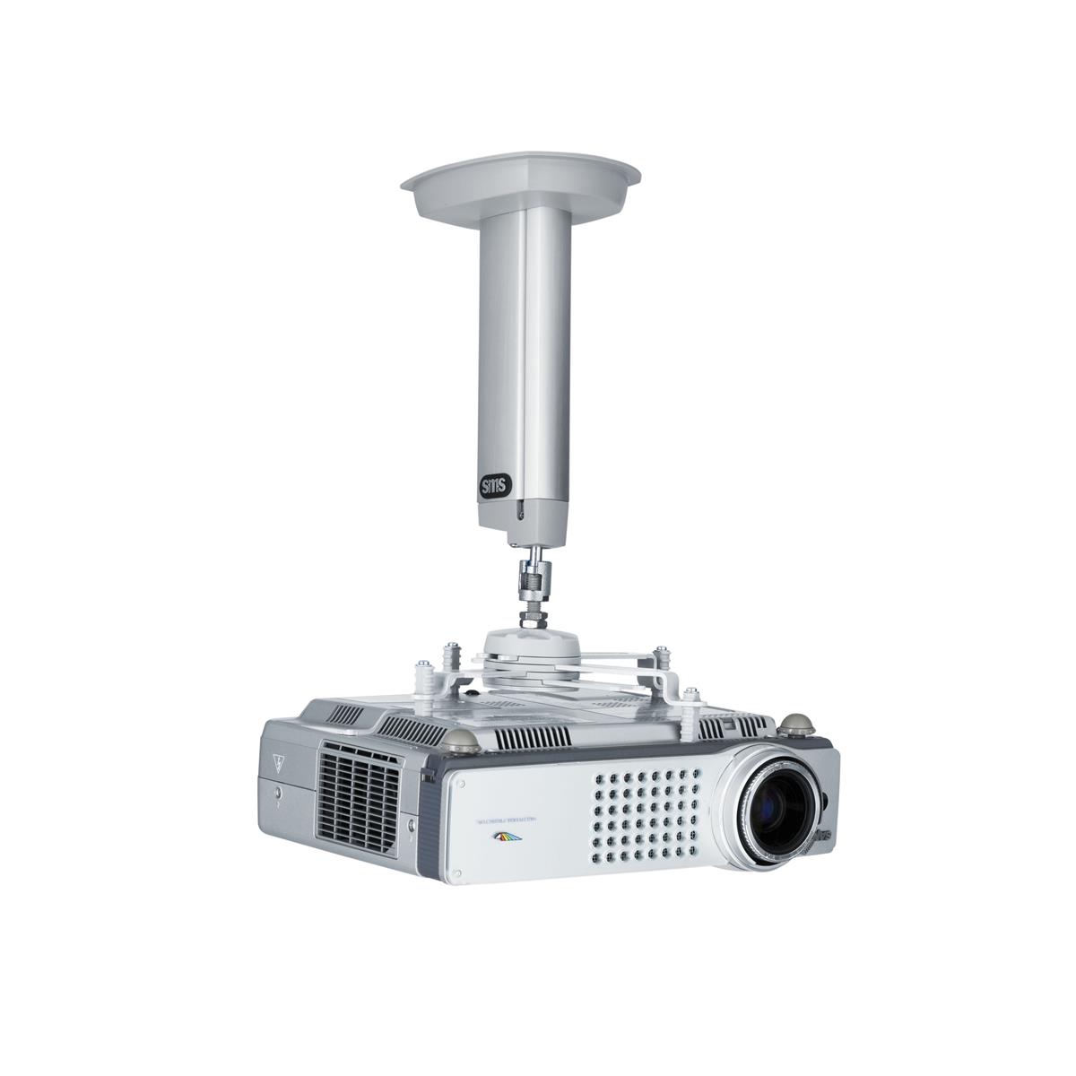 SMS Projector CL F250 incl Unislide, Aluminium/Silver, | Fixed 250mm | Ceiling | Max 12kg | Hopea
