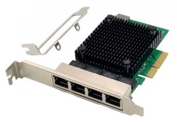 PCIe 4x 10/100/1000/2.5G Ethernet NIC Realtek 8125B