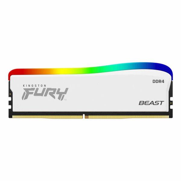 Kingston FURY Beast RGB 8GB DIMM 3600MHz, DDR4 CL17, White
