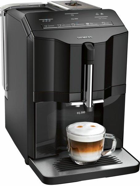 Siemens EQ.300 TI35A209RW, Espressokone, 1,4 L, Kahvipavut, Sisäänrakennettu jauhin, 1300 W, Musta