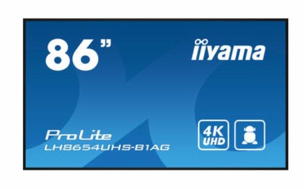 Iiyama LH8654UHS-B1AG 86 Digital skiltning/interaktiv kommunikation 3840 x 2160