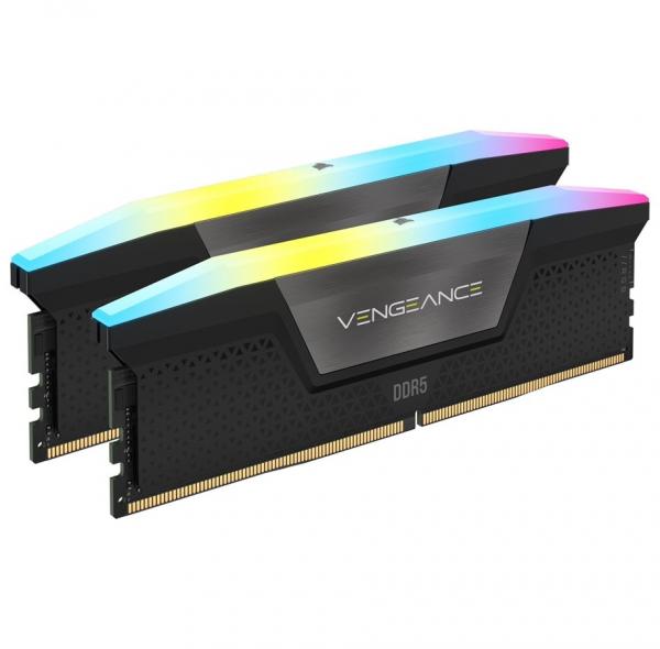 Corsair DDR5 5600MHz 32GB (2x16GB) DIMM Unbuffered AMD EXPO VENGEANCE RGB DDR5 Grey Heatspreader RGB
