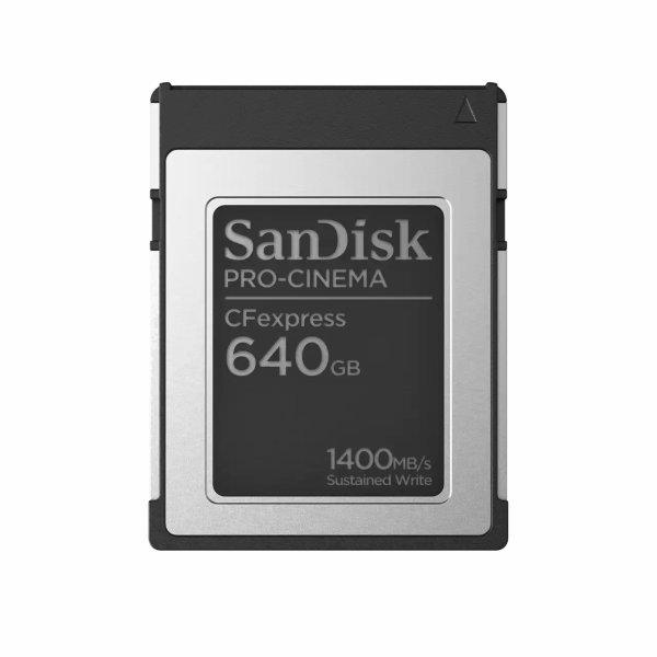 SanDisk PRO-CINEMA CFexpress Type B Card? 640GB 1700MB/s read, 1500MB/s write