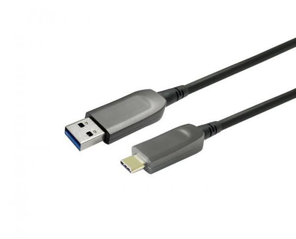 Vivolink USB-A - USB-C M/M optinen kuitukaapeli 20m