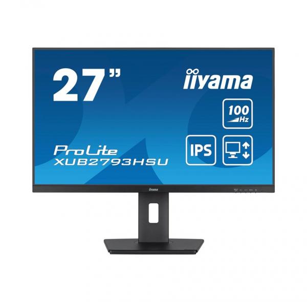 iiyama 27" Näyttö ProLite XUB2793HSU-B6 - LED monitor - Full HD (1080p) - 27" - 1 ms