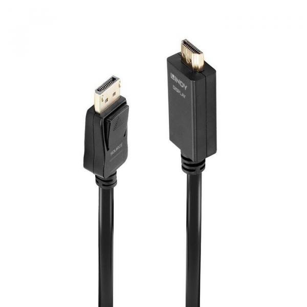Cable Lindy DP to HDMI 2m Black