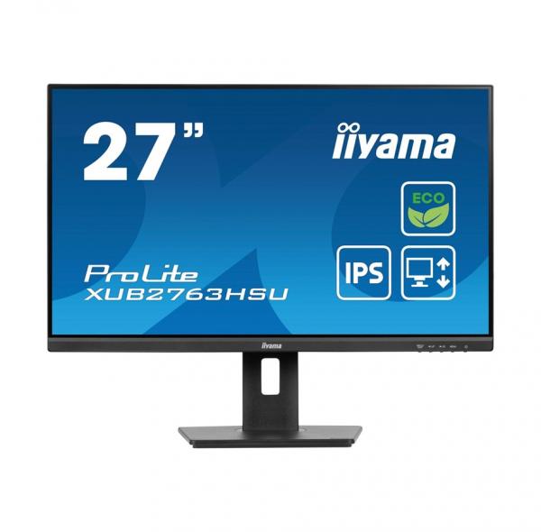 iiyama ProLite XUB2763HSU-B1 27 1920 x 1080 (Full HD) HDMI DisplayPort 100Hz Pivot Skrm
