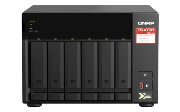 QNAP TS-673A-SW5T 6 bay 2.2 GHZ 4C/8T AMD 8GB DDR4 2 x 2.5GbE