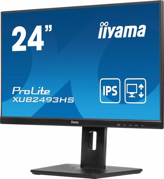 iiyama ProLite XUB2493HS-B6 24 1920 x 1080 (Full HD) HDMI DisplayPort 100Hz Pivot Skrm