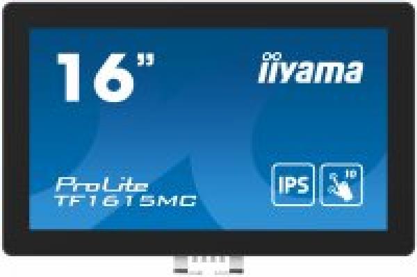 iiyama ProLite TF1615MC-B1 15.6 1920 x 1080 (Full HD) VGA (HD-15) HDMI DisplayPort