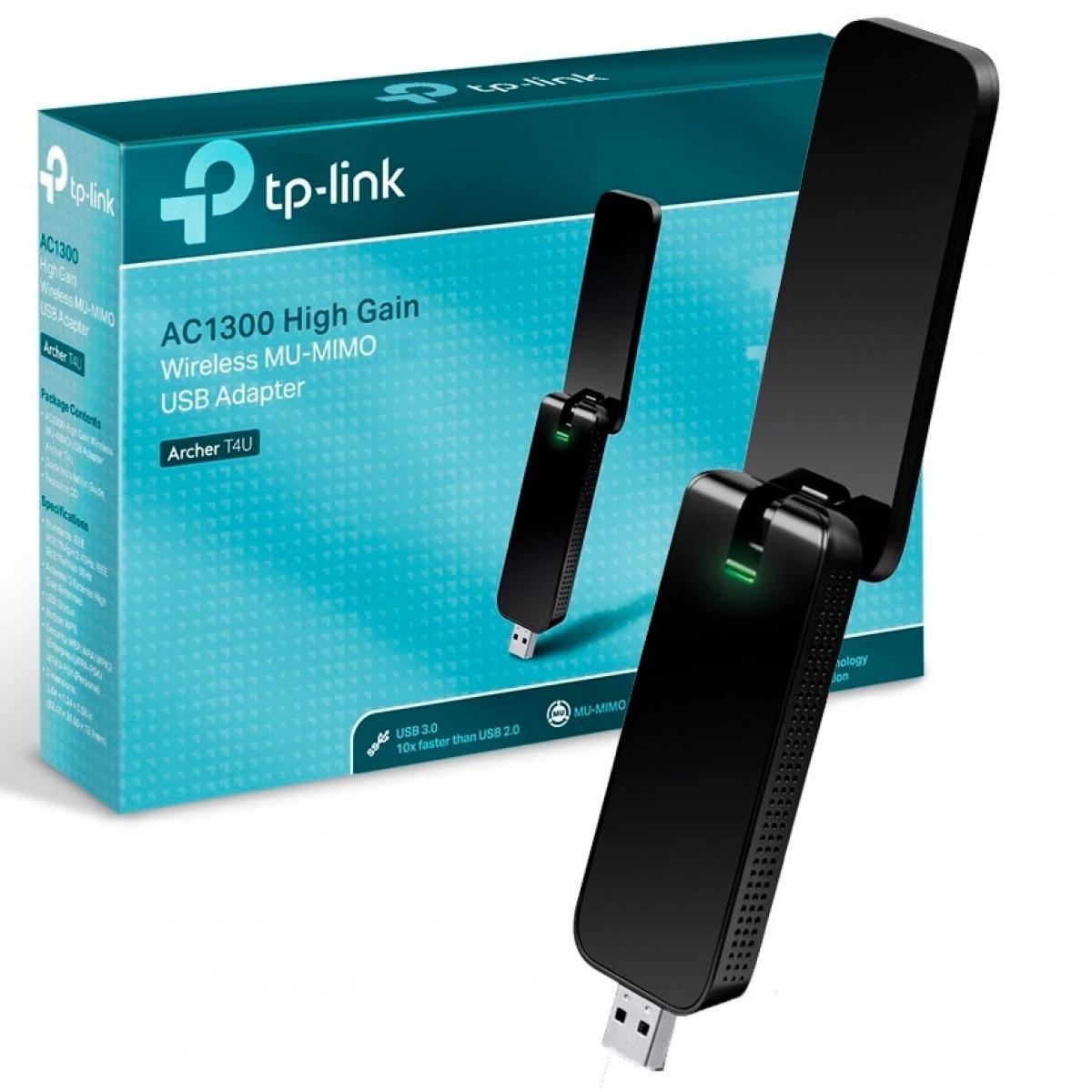 Tp Link Ac1300 Wireless Dualband Usb 3 0 Adapter 400mbit S At 2 4ghz 867mbit S At 5ghz 802 11a B G N Ac Usb 3 0 Wps Button Wlan Usb Verkkokortit Archer T4u V2 0 Tietokonekauppa Fi Kaikki Mita