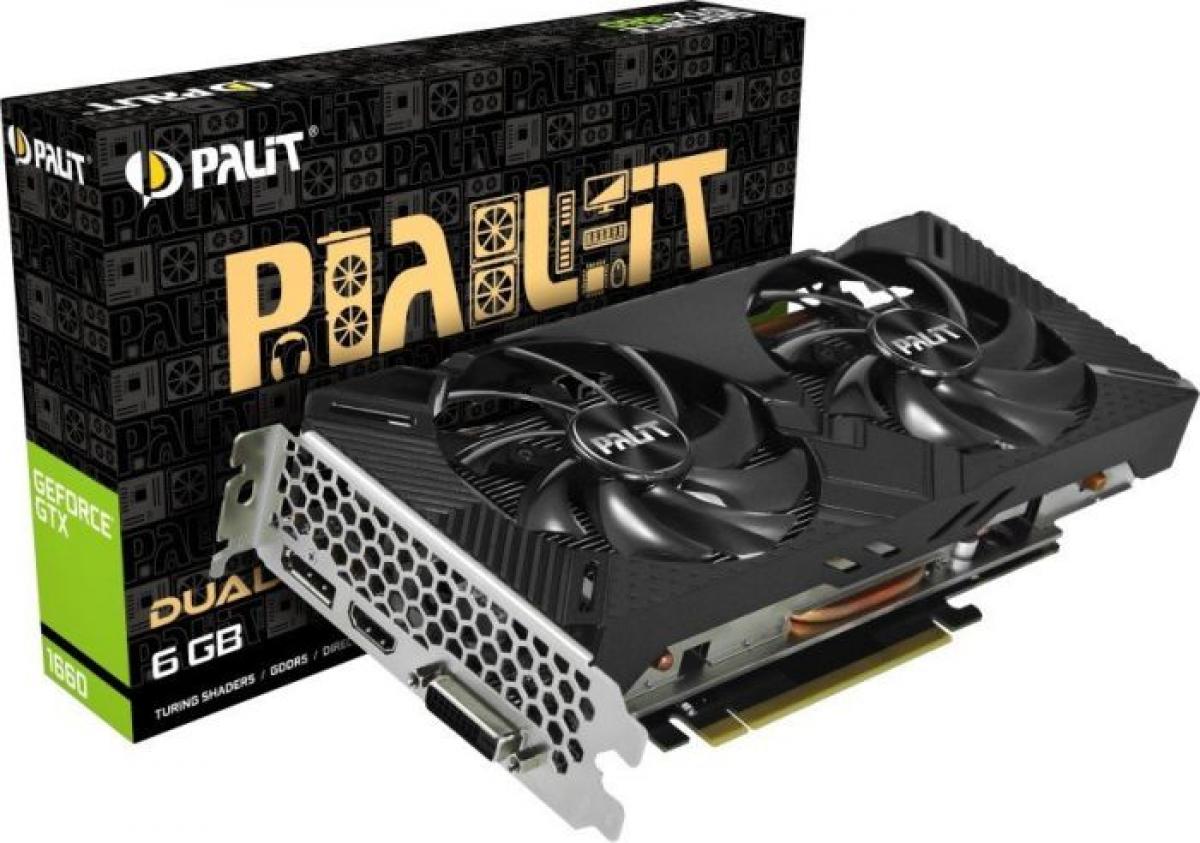 Palit geforce gtx 1660 dual 6gb gddr5 ne51660018j9 1161a обзор