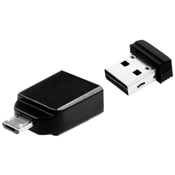 Verbatim Store´n´Go Nano USB Drive 16GB + OTG sovitin