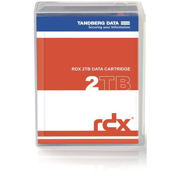 Tandberg RDX 2TB Cartridge, RDX-kassetti, jossa 2TB HDD, suojus