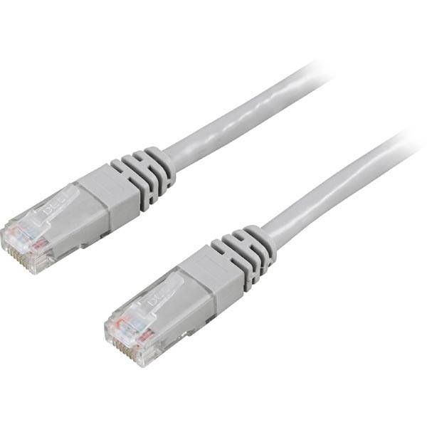 DELTACO U/UTP Cat6a laitekaapeli, LSZH, 15m, harmaa