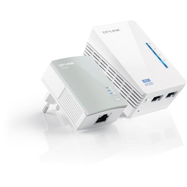 TP-LINK AV500 300Mbps 2-port Wireless Powerline Extender KIT including 1 TL-WPA4220 1 TL-PA4010 500Mbps Powerline Plug and Play