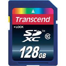 Transcend SD Card SDXC 128GB Class 10
