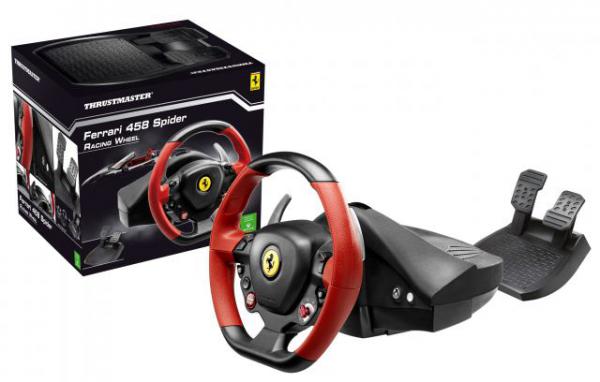 Thrustmaster Ferrari 458 Spider Racing Wheel Xbox one, PC