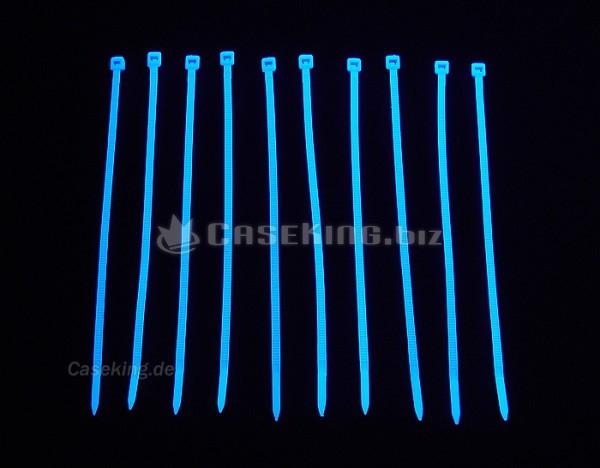 Bitspower cable tie set 20 pieces 120mm UV blue