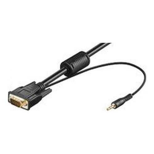 VGA cable with mini jack for sound 5m