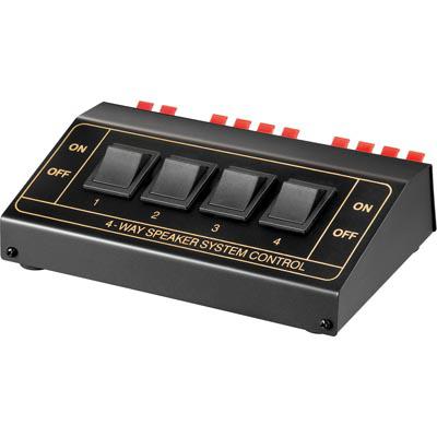 goobay AVS12-4 kaiuttimen kytkin,1 > 4, max 200W