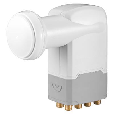 Yleinen Octo LNB, 8x F-n-liitos vastaanottimeen 40mm DVB-S2 0,1dB valk