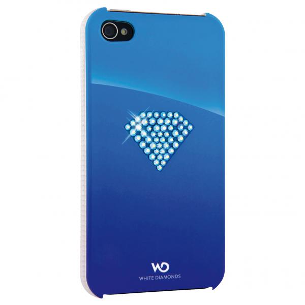 WHITE-DIAMONDS Rainbow Blue Cover to iPhone 4 4s