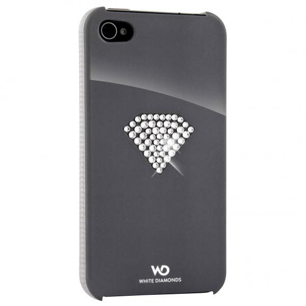 WHITE-DIAMONDS Rainbow Silver Cover to iPhone 4 4s