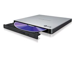 LG DVD-RW GP57ES40 external slim. Ulkoinen USB DVD-asema, hopea.