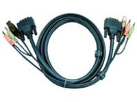KVM Sw. Aten cable (PC) 1.8m USB DVI